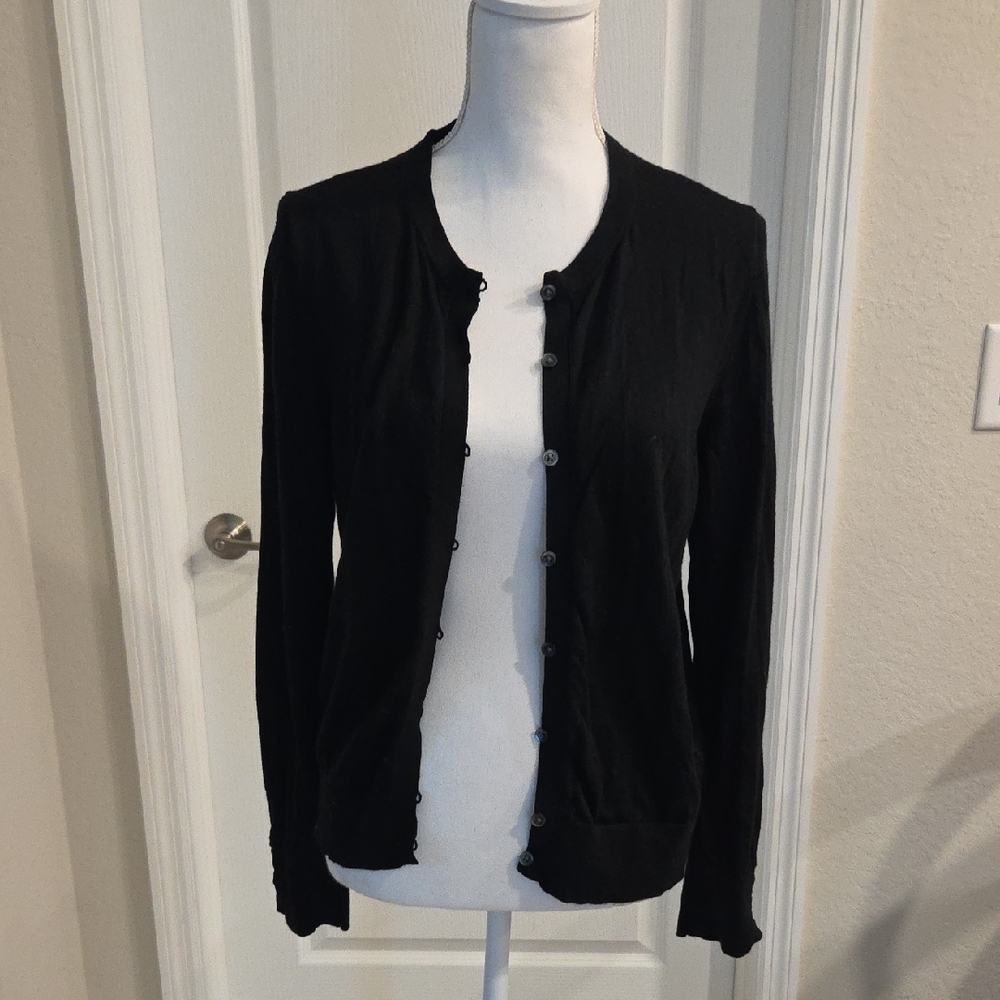 Banana Republic 100% Wool Black Women's Cardigan